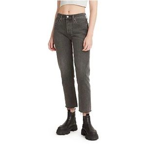 LEVI’S 501 S Skinny Jean in Distressed Black | Sz 27x28